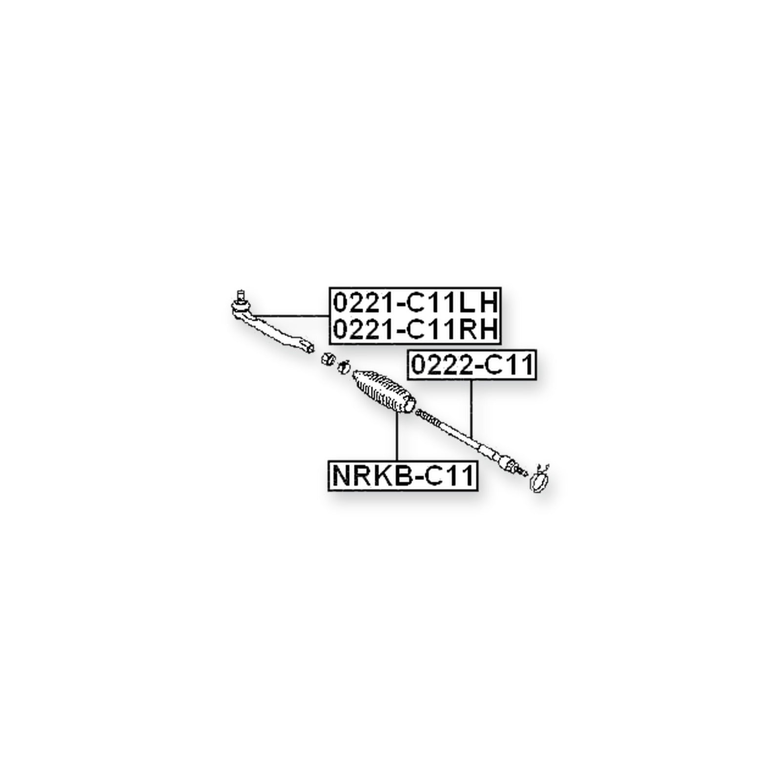 Nissan Ad/Ad Expert VY12 Front Steering Tie Rod