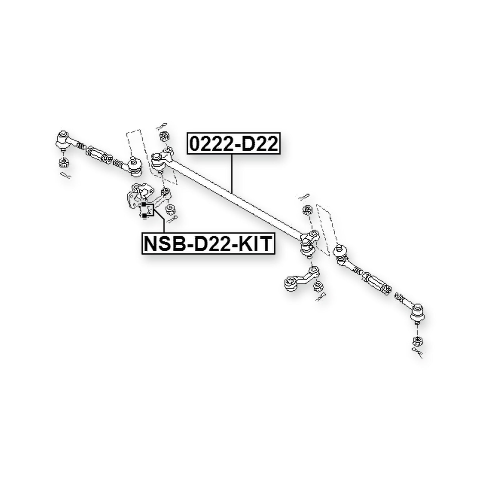 Nissan Desert Thunder LCD22T Front Steering Tie Rod