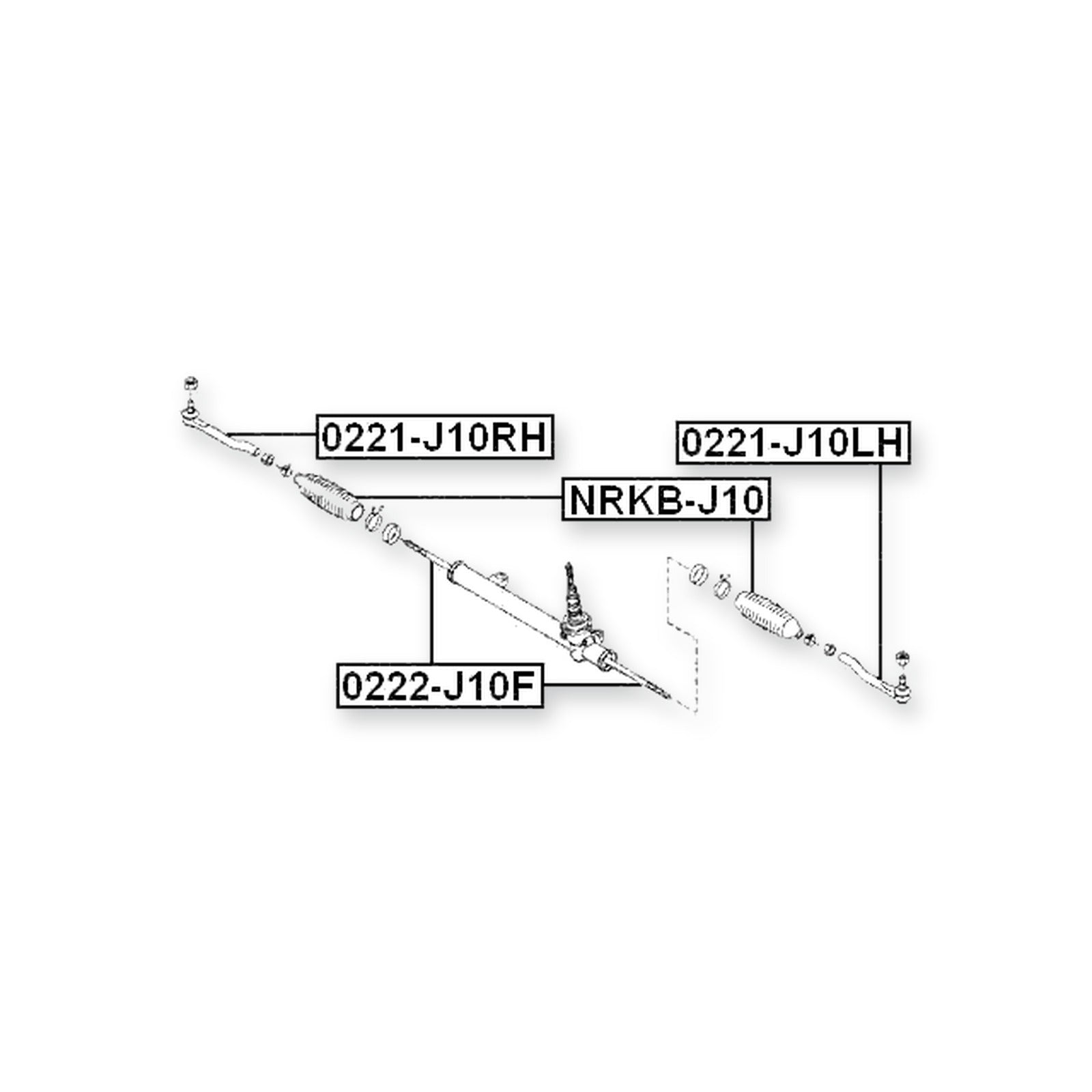Nissan Dualis J10 Front Steering Tie Rod