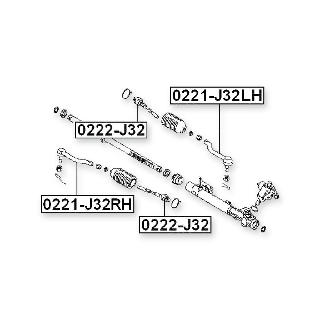 Nissan Altima Coupe CL32 Front Steering Tie Rod