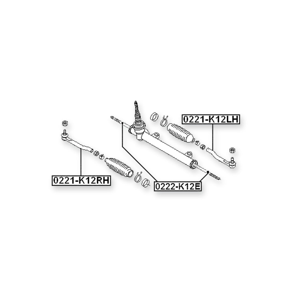 Nissan Micra C+C CK12E Front Steering Tie Rod