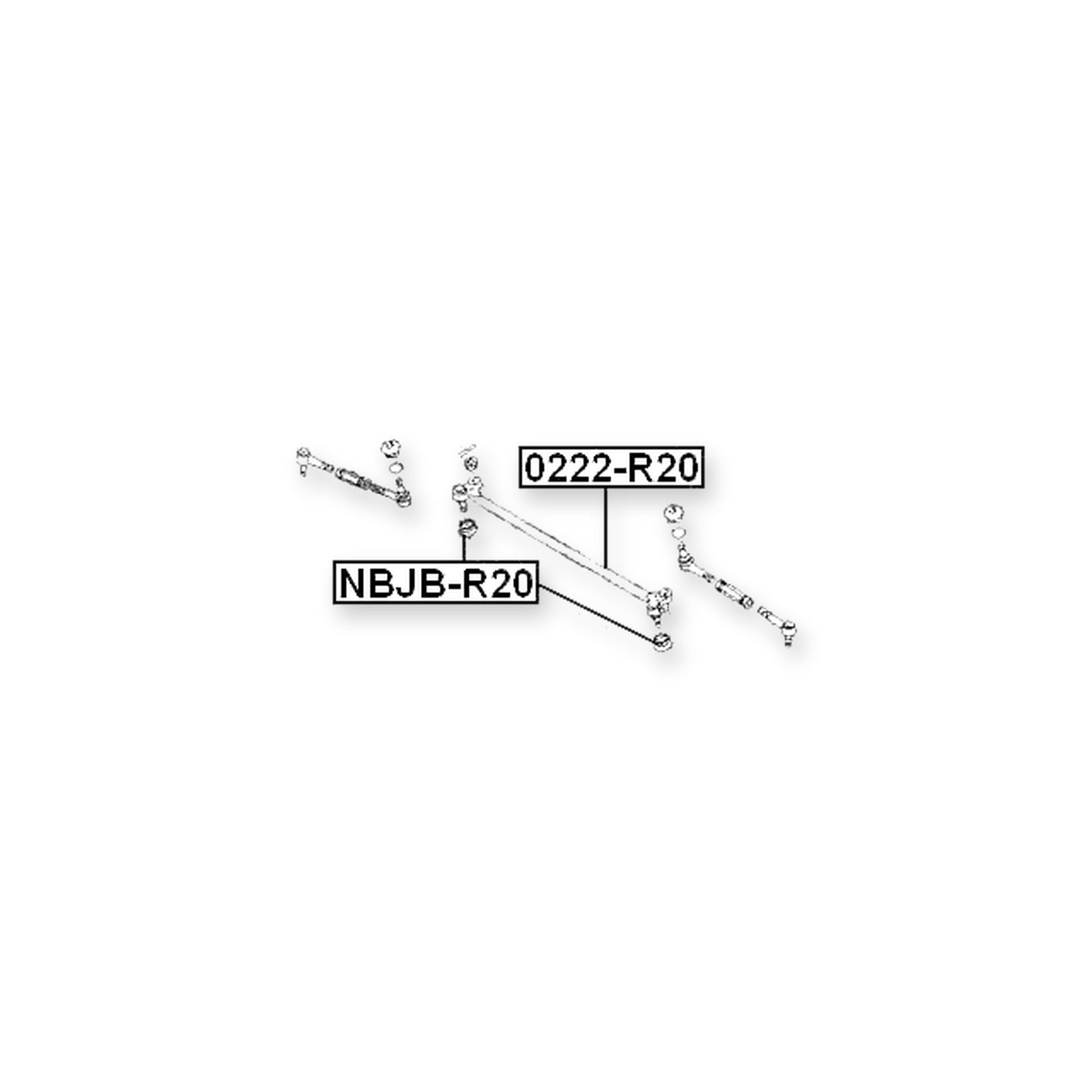 Nissan Pickup D21 Front Steering Tie Rod