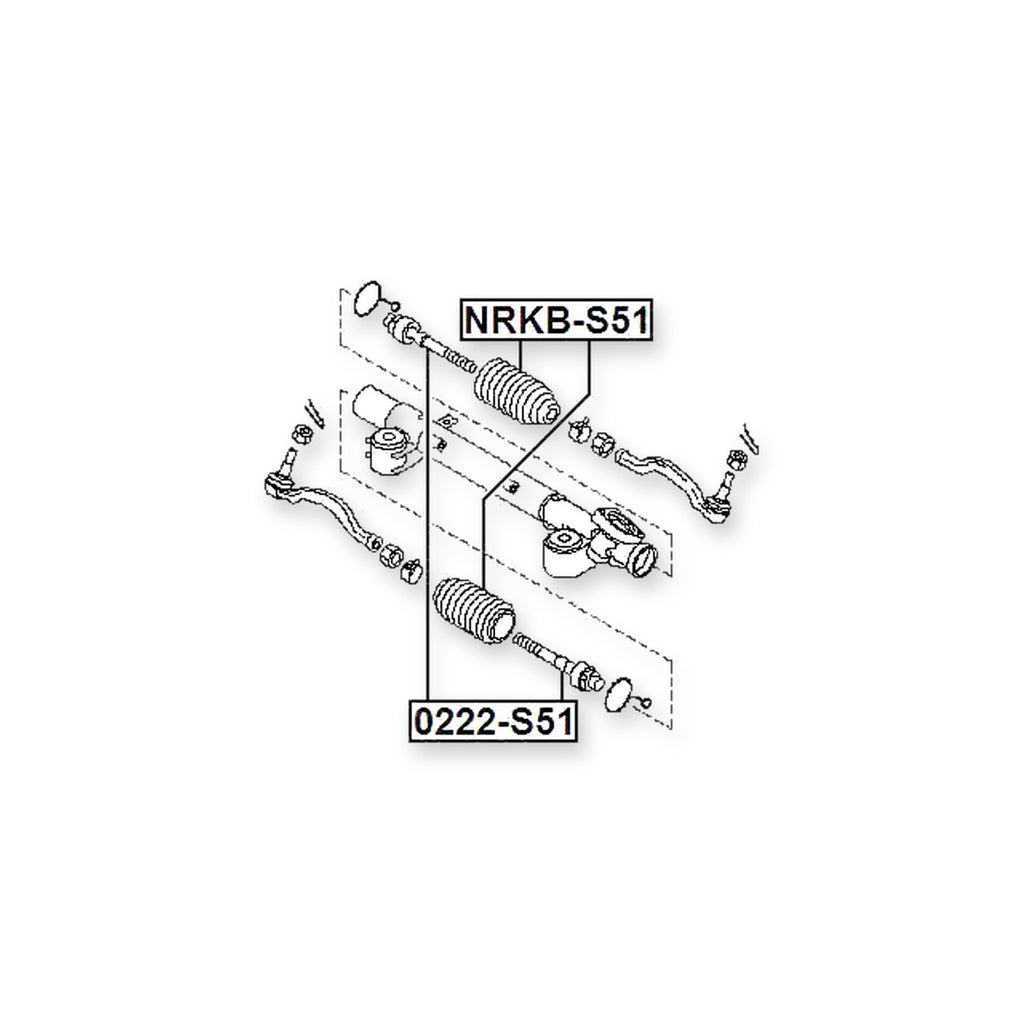 Infiniti QX70/FX S51 Front Steering Tie Rod