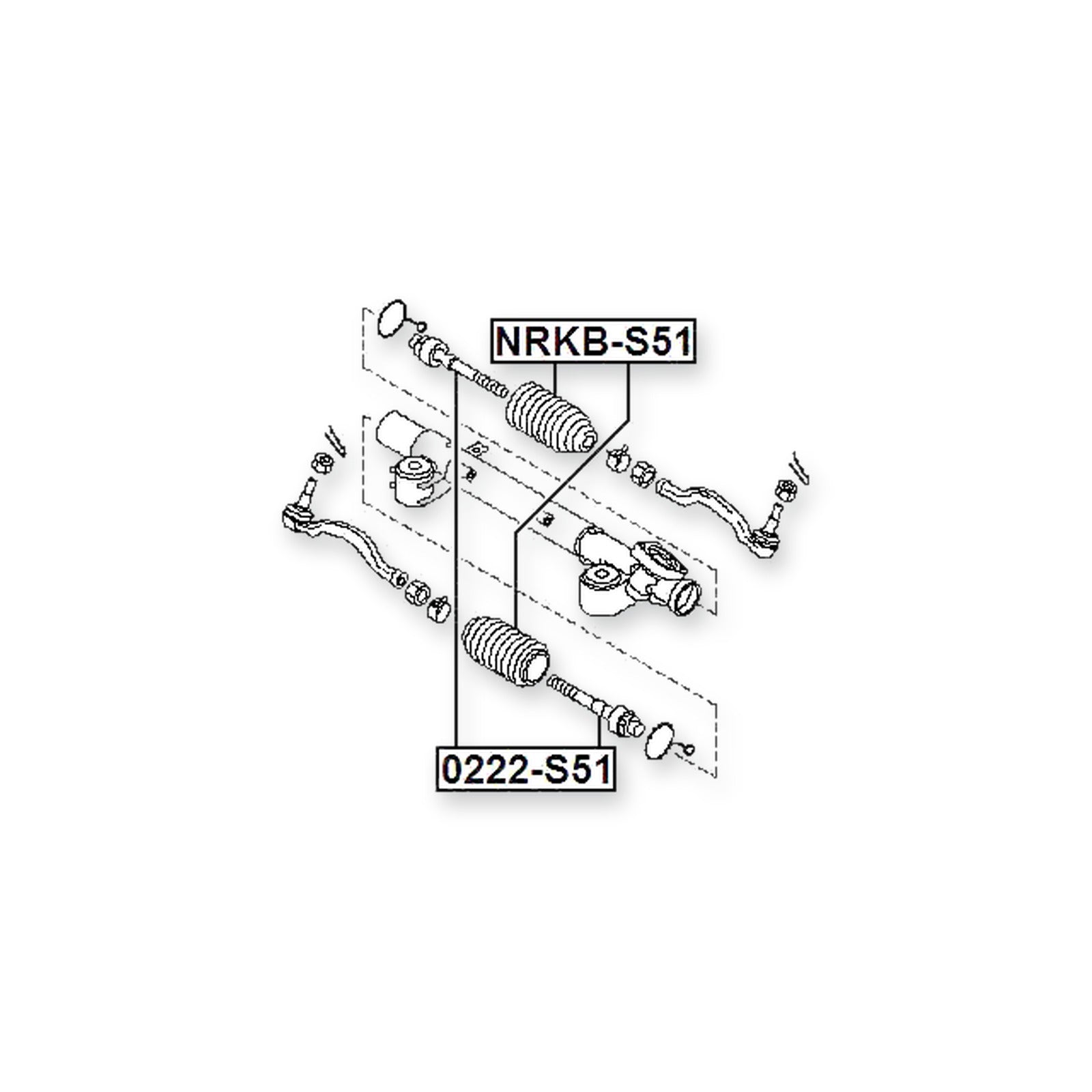 Infiniti QX70/FX S51 Front Steering Tie Rod