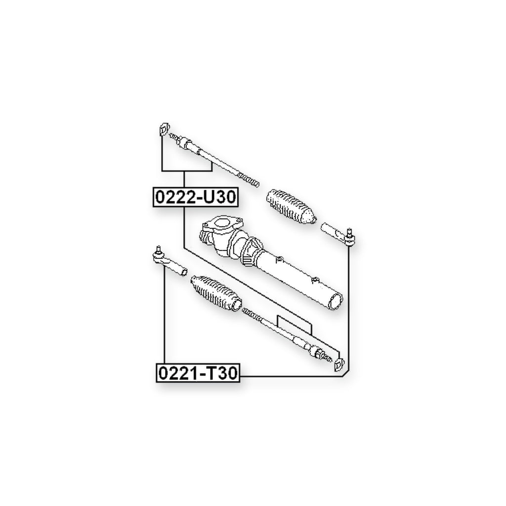 Nissan Bassara JU30 Front Steering Tie Rod