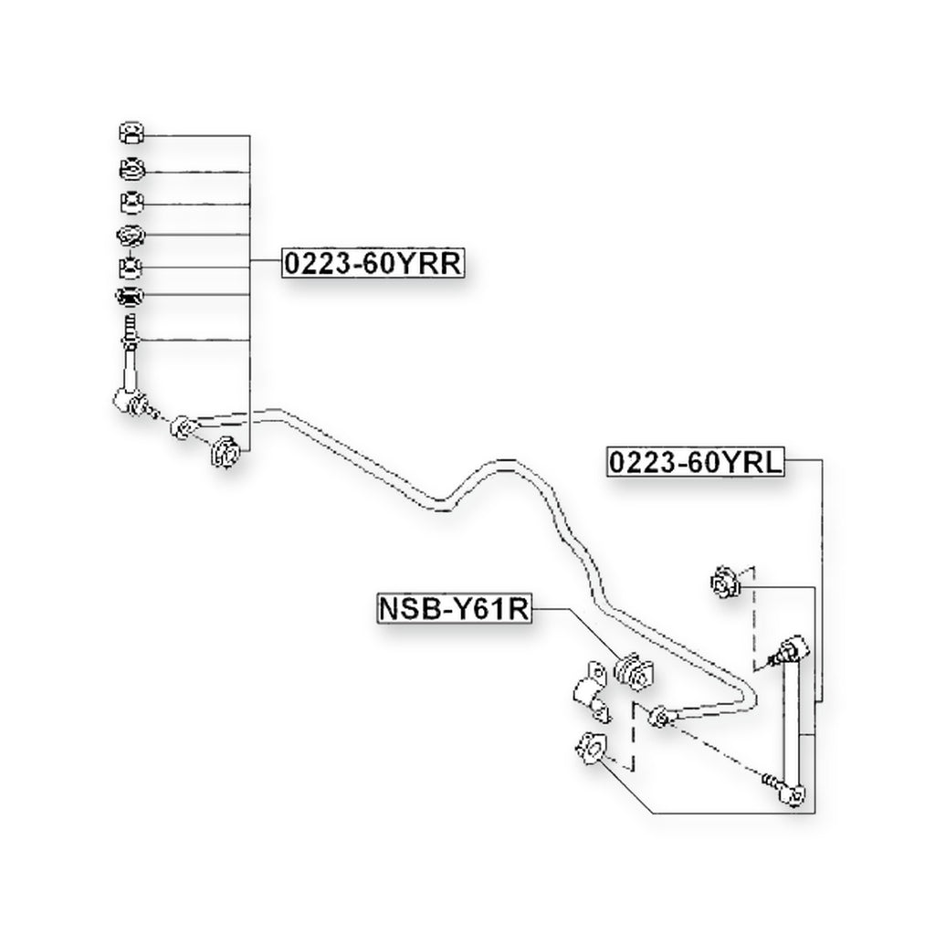 Nissan Patrol Rear Left Sway Bar Link
