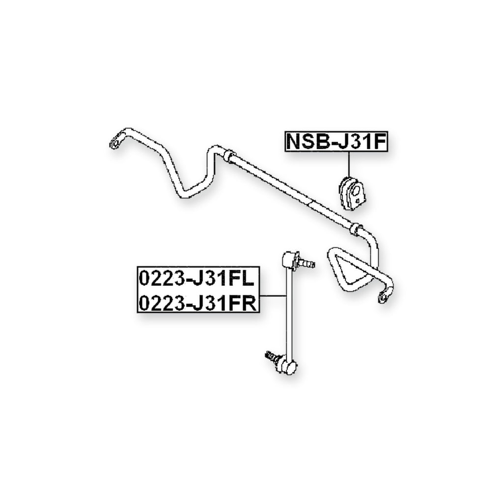Nissan Altima L31 Front Left Sway Bar Link