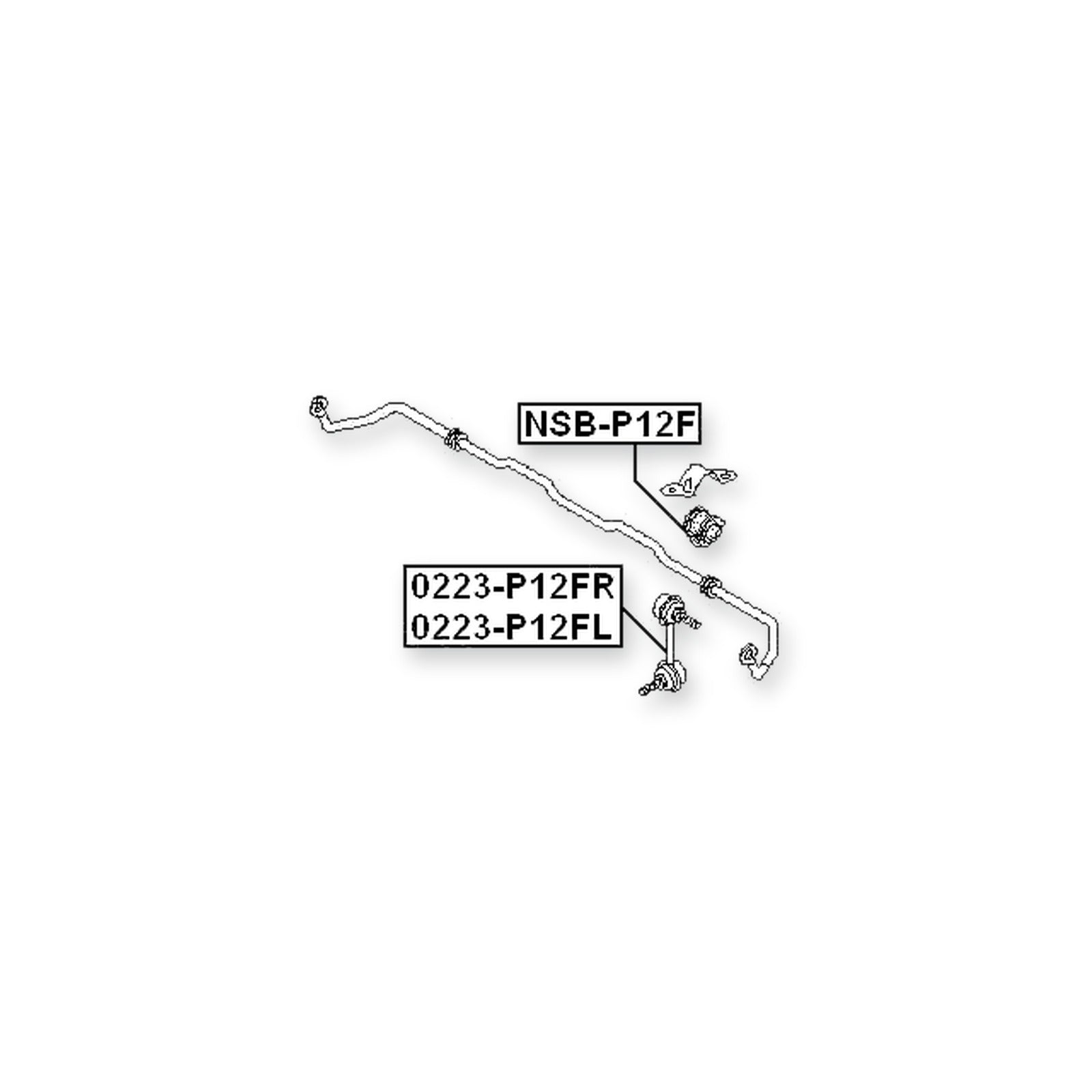 Nissan Primera P12 Front Right Sway Bar Link