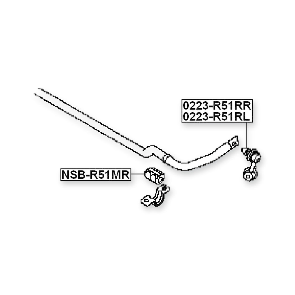 Nissan Armada Y62 Rear Right Sway Bar Link