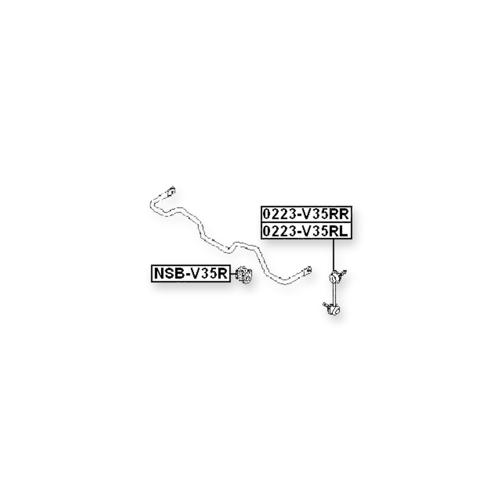Nissan 350Z Z33 Rear Right Sway Bar Link