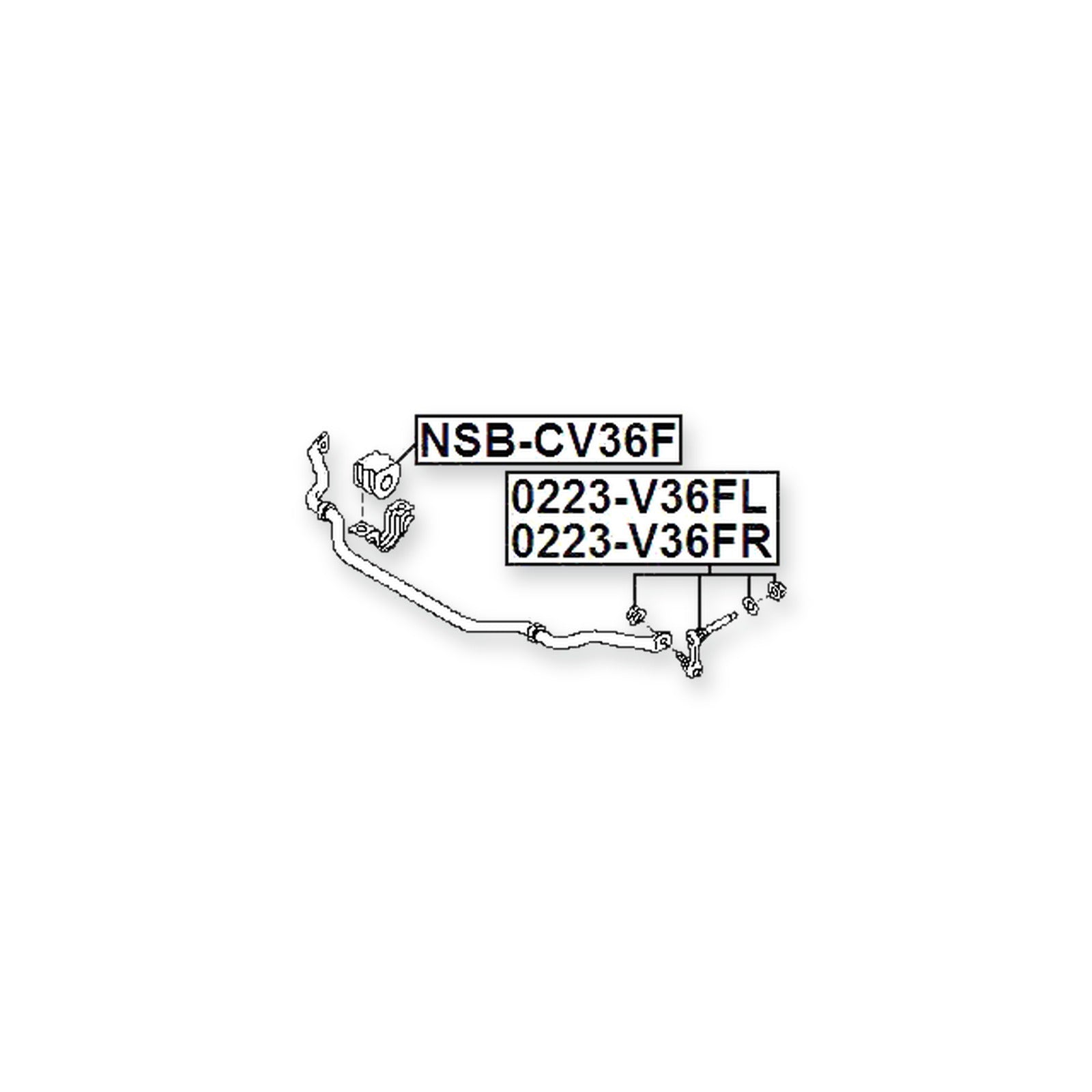 Infiniti G35/37/25 Sedan V36 Front Right Sway Bar Link