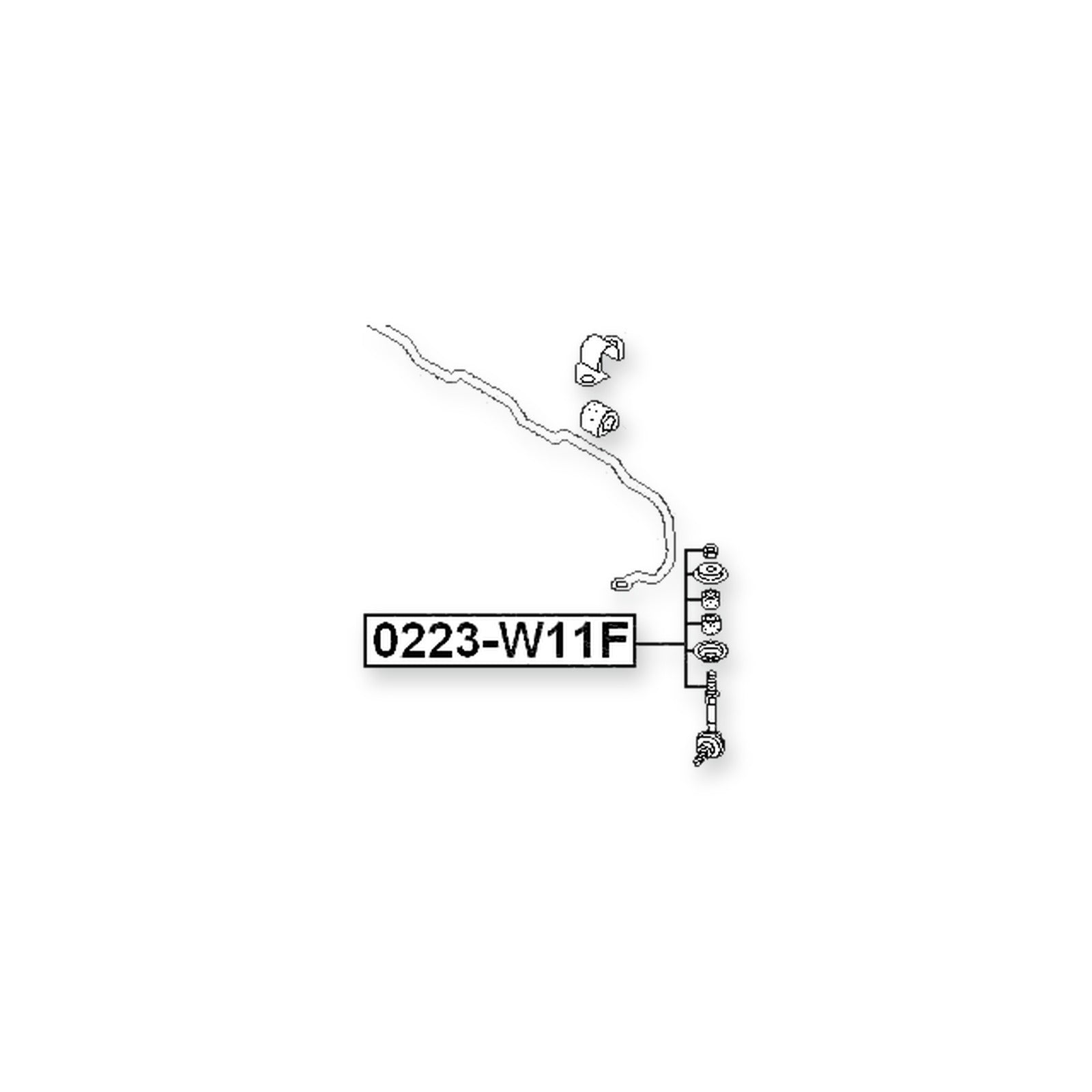 Isuzu Como JVWE25 Front Sway Bar Link