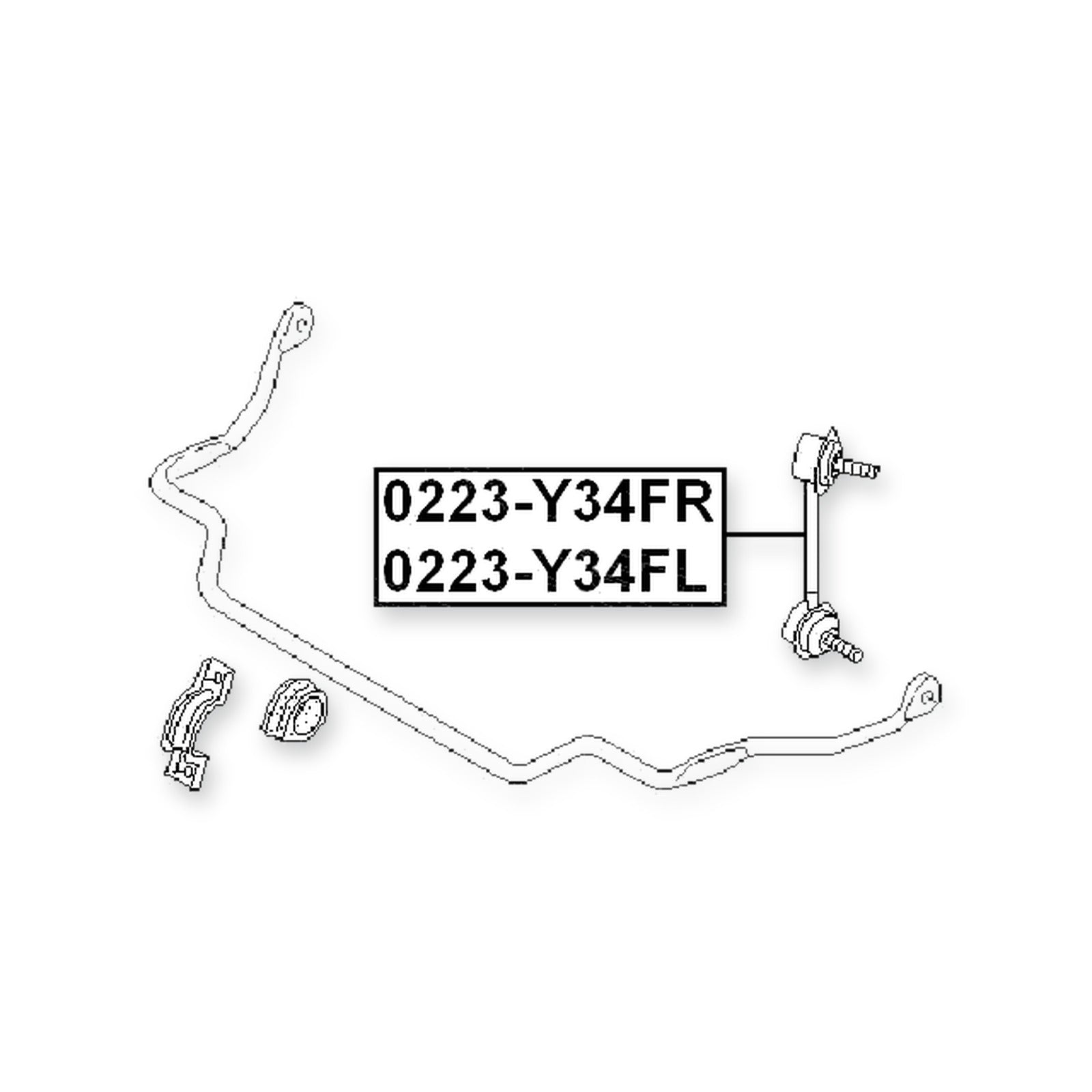 Infiniti J30 JPY32 Front Left Sway Bar Link
