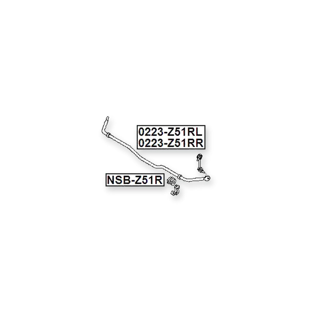 Nissan Elgrand E52 Rear Right Sway Bar Link