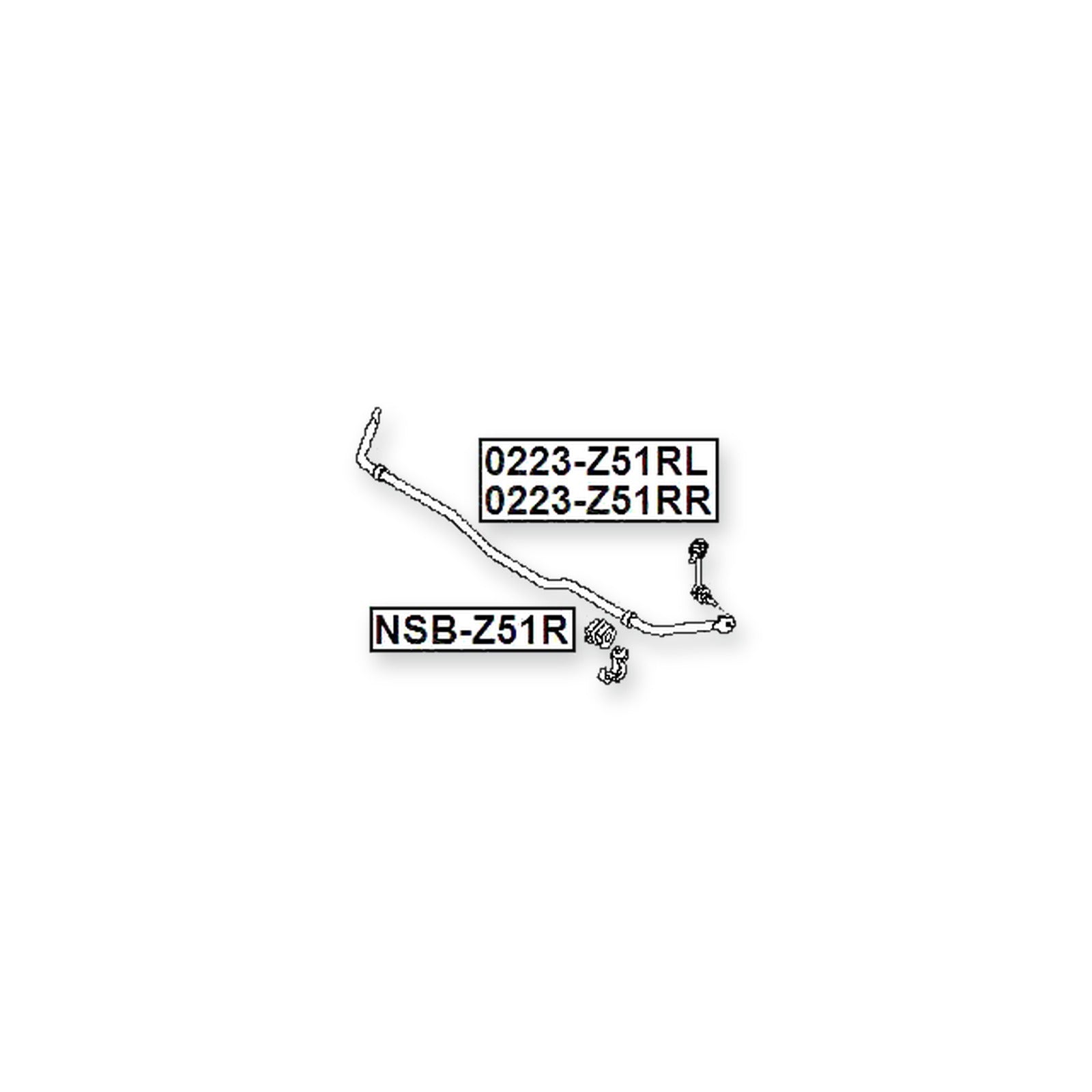 Nissan Elgrand E52 Rear Right Sway Bar Link