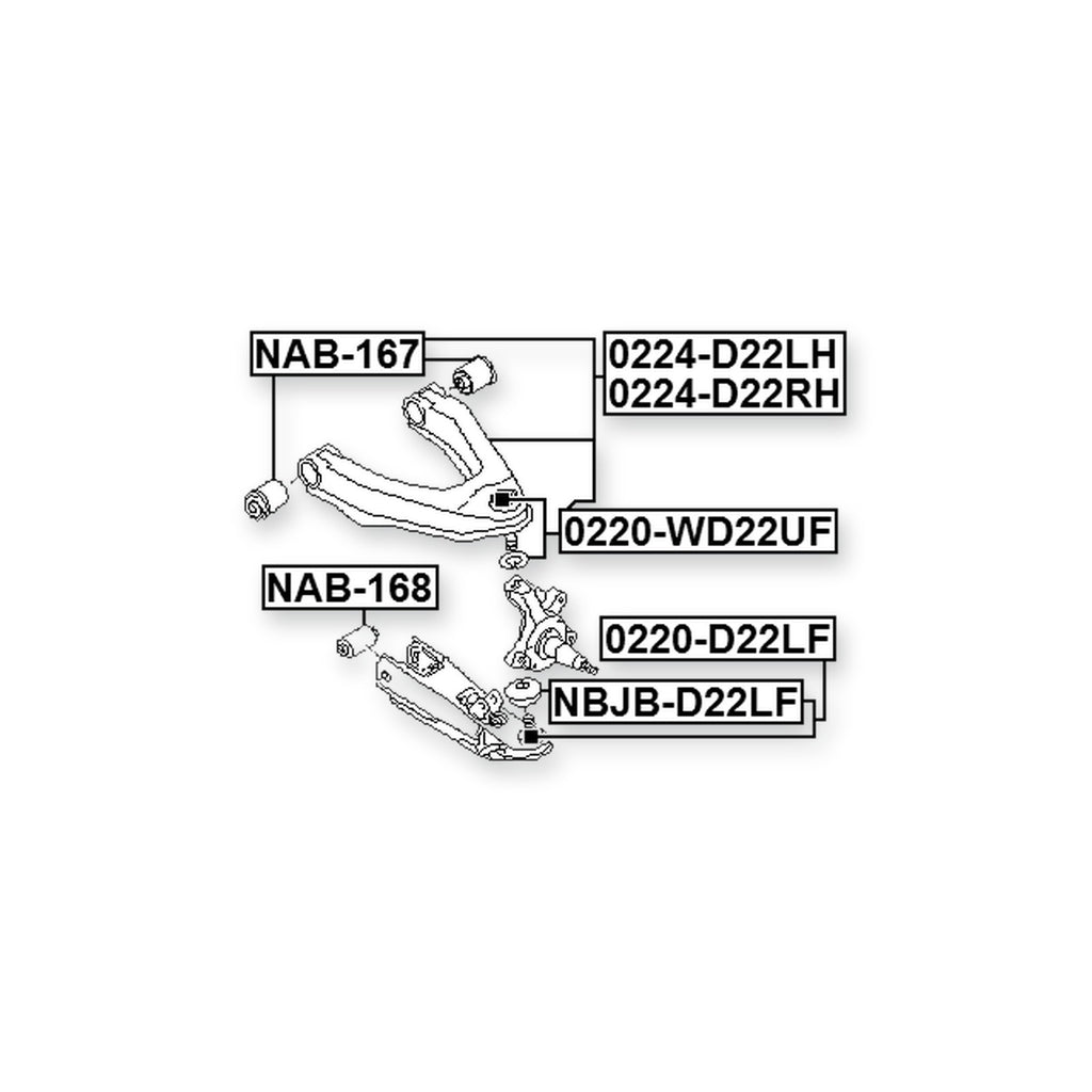 Nissan Desert Thunder LCD22T Front Right Control Arm
