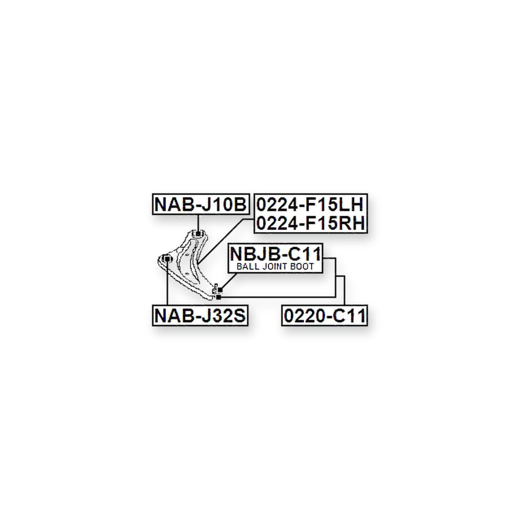 Nissan E30 VNZE0 Front Right Control Arm