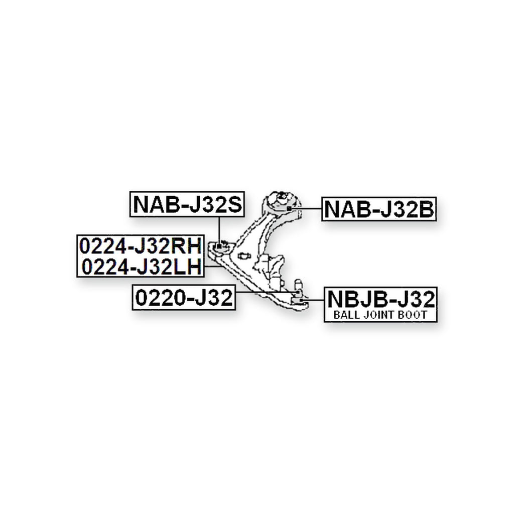 Nissan Maxima J32 Front Right Control Arm