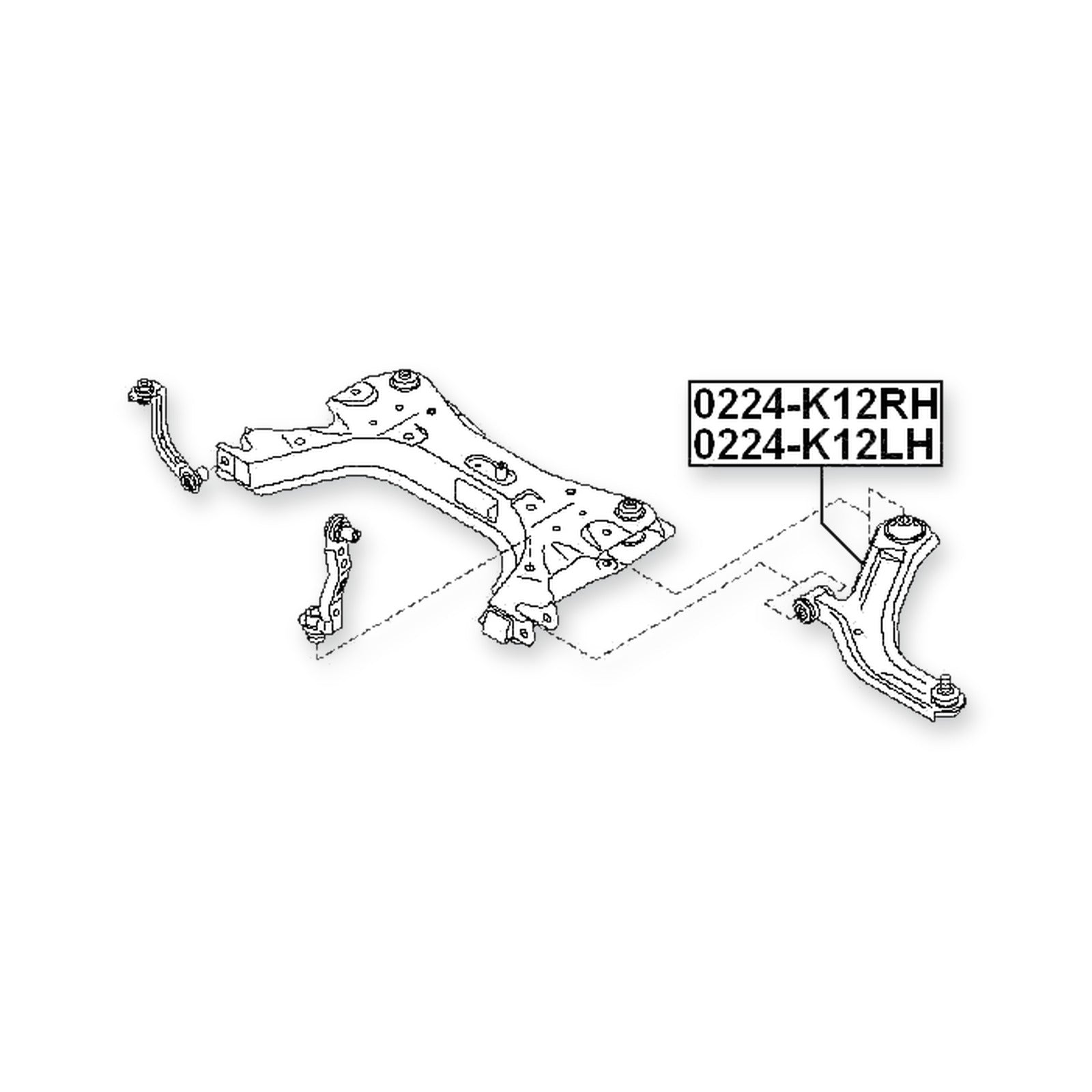 Nissan Cube Cubic GZ11 Front Left Control Arm