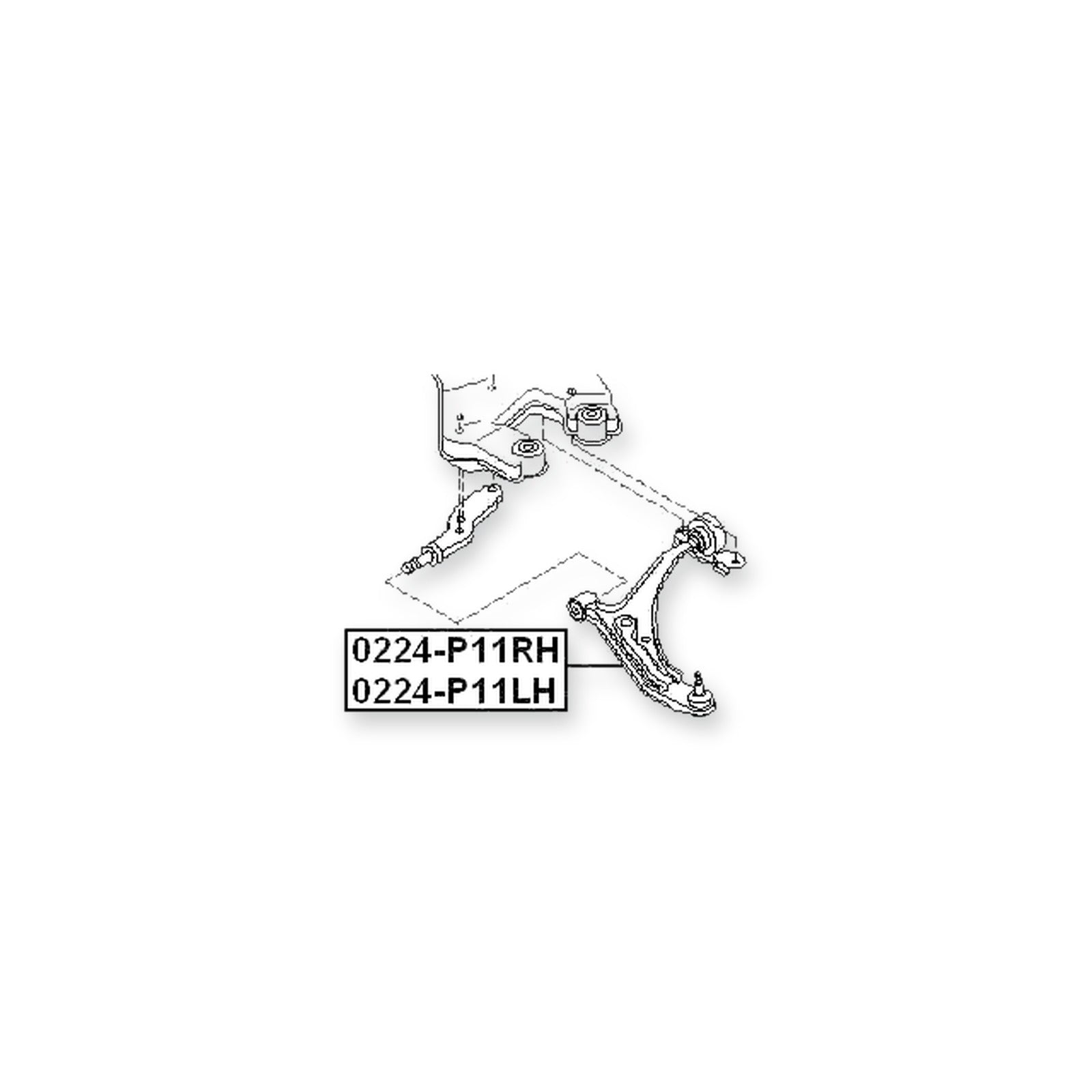 Infiniti G20 P11 Front Left Control Arm