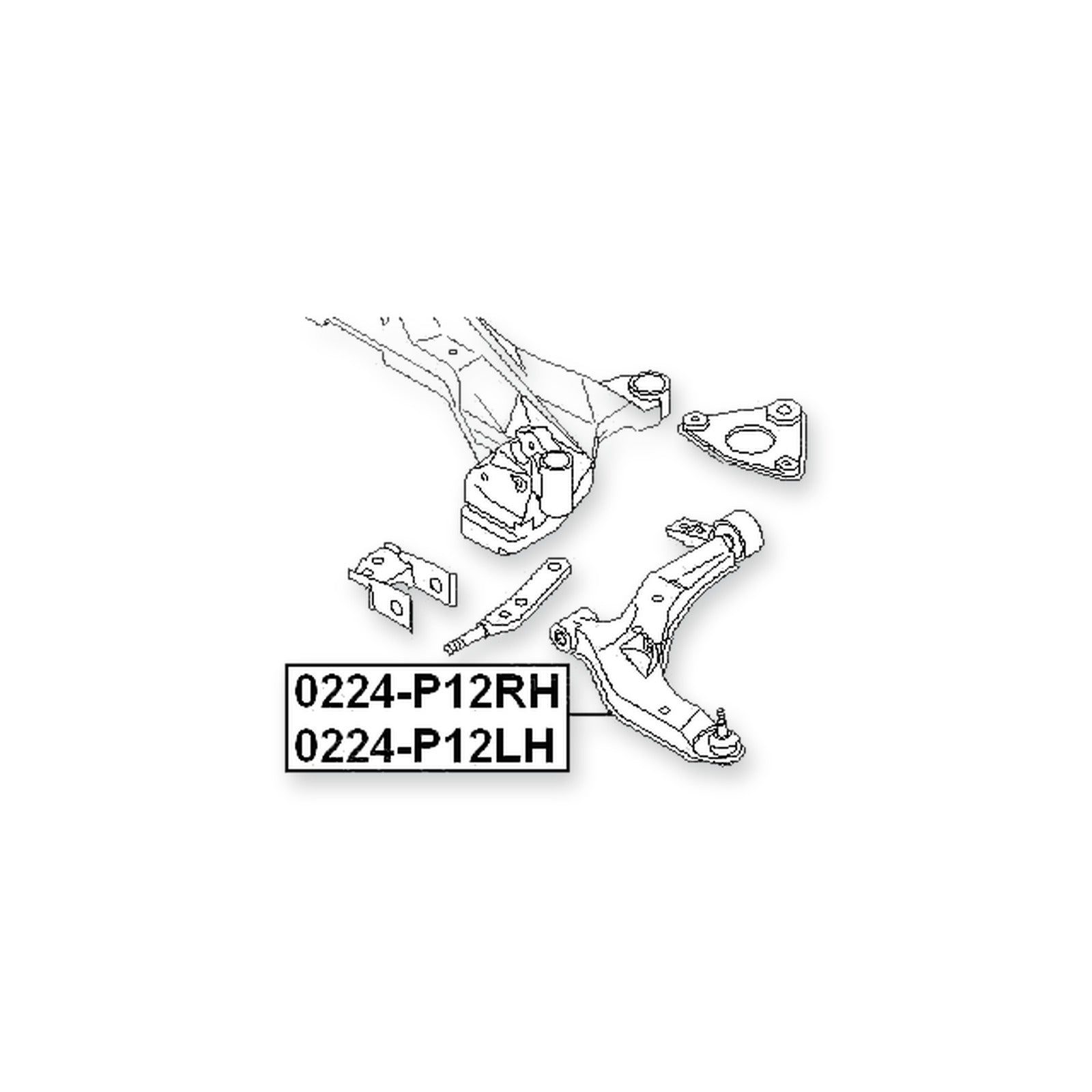 Nissan Primera P12 Front Right Control Arm