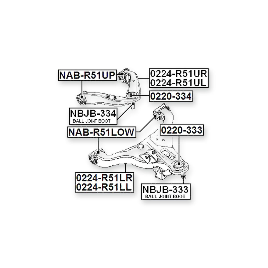 Nissan Frontier D40 Front Right Control Arm