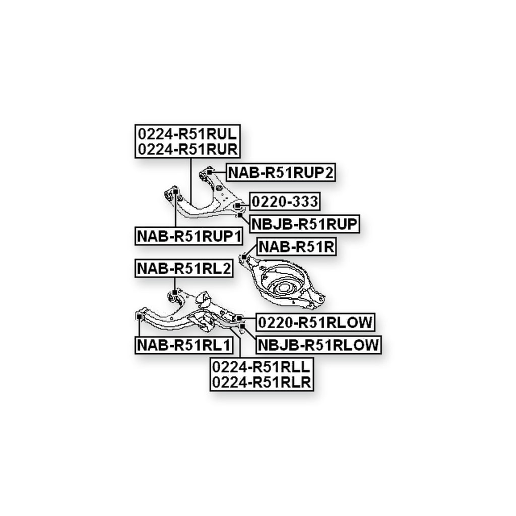 Nissan Pathfinder R51 Rear Left Control Arm