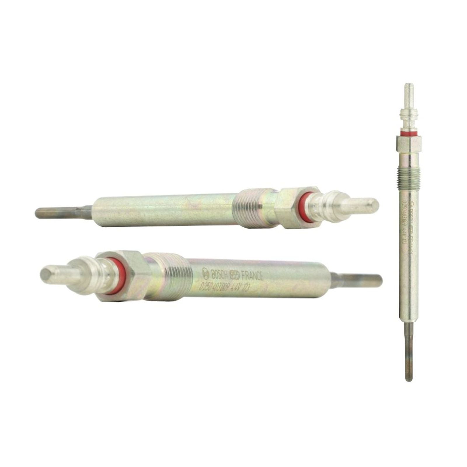 4x Genuine Bosch 0250403009 Glow Plugs Sheathed Duraterm