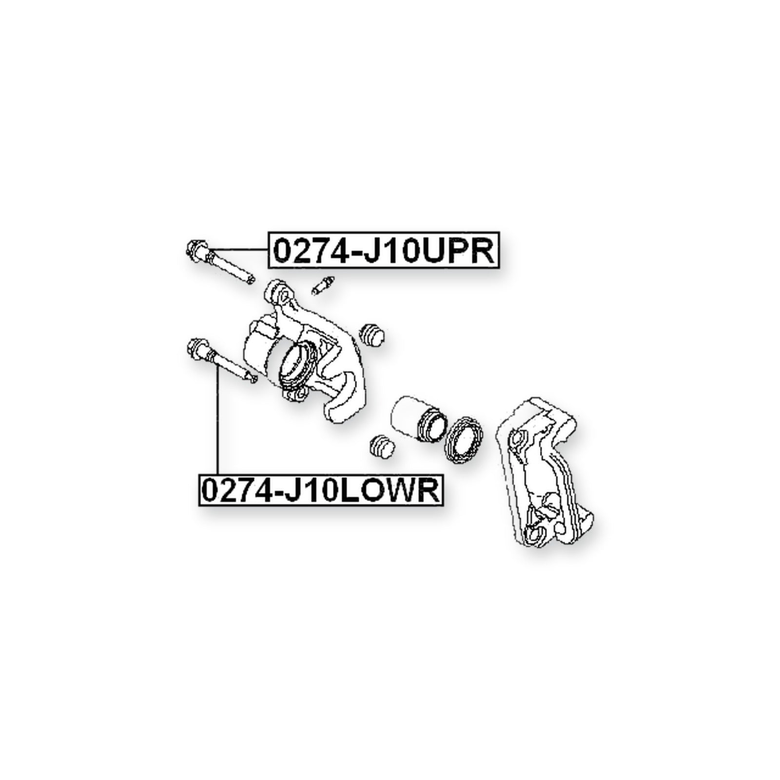 Nissan 350Z Z33 Rear Lower Caliper Slide Pin & More