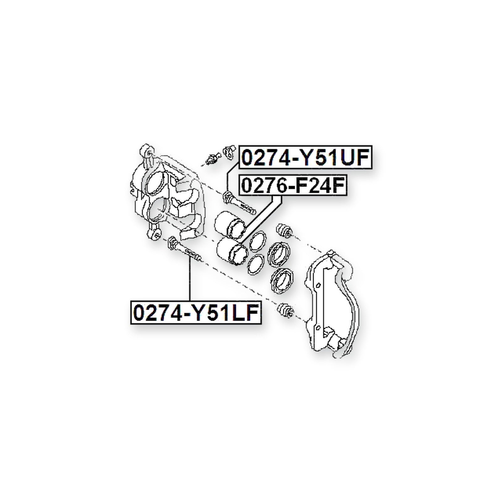 Infiniti FX45/35 S50 Front Lower Caliper Slide Pin