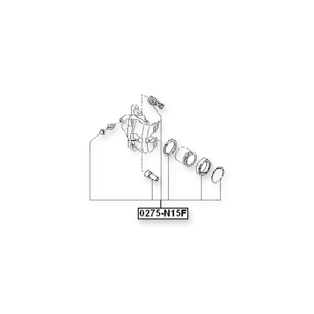 Nissan Ad Wagon Y11 Front Brake Caliper Repair Kit (Set For Two Sides)
