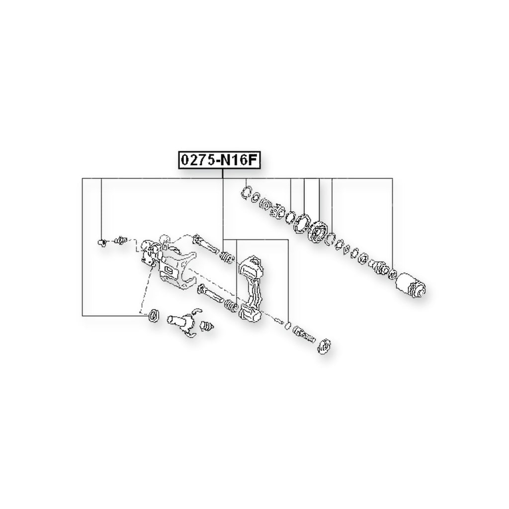 Nissan Almera Front Brake Caliper Repair Kit (Set For Two Sides)