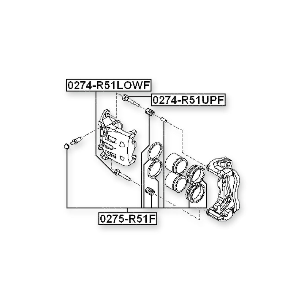 Renault Koleos Front Brake Caliper Repair Kit (Set For Two Sides)