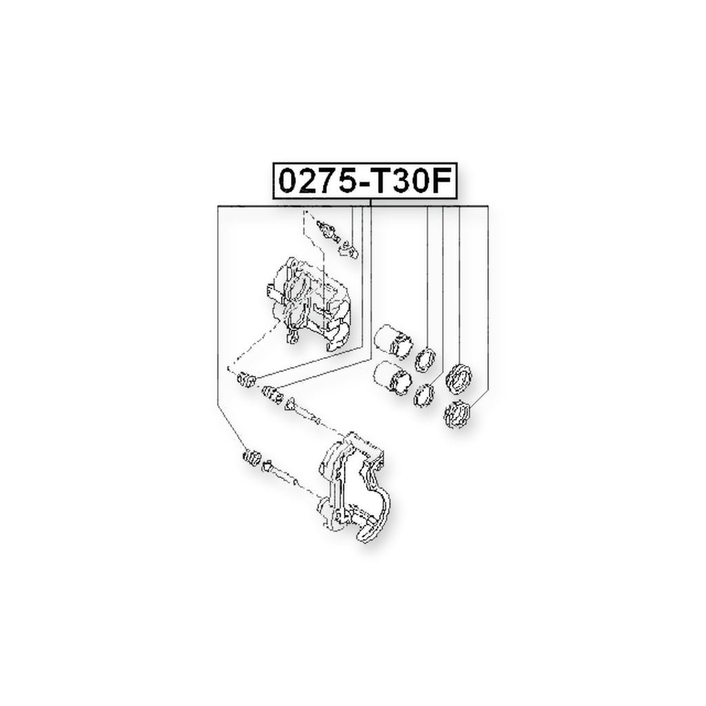 Nissan Amb AE50 Front Brake Caliper Repair Kit (Set For Two Sides)