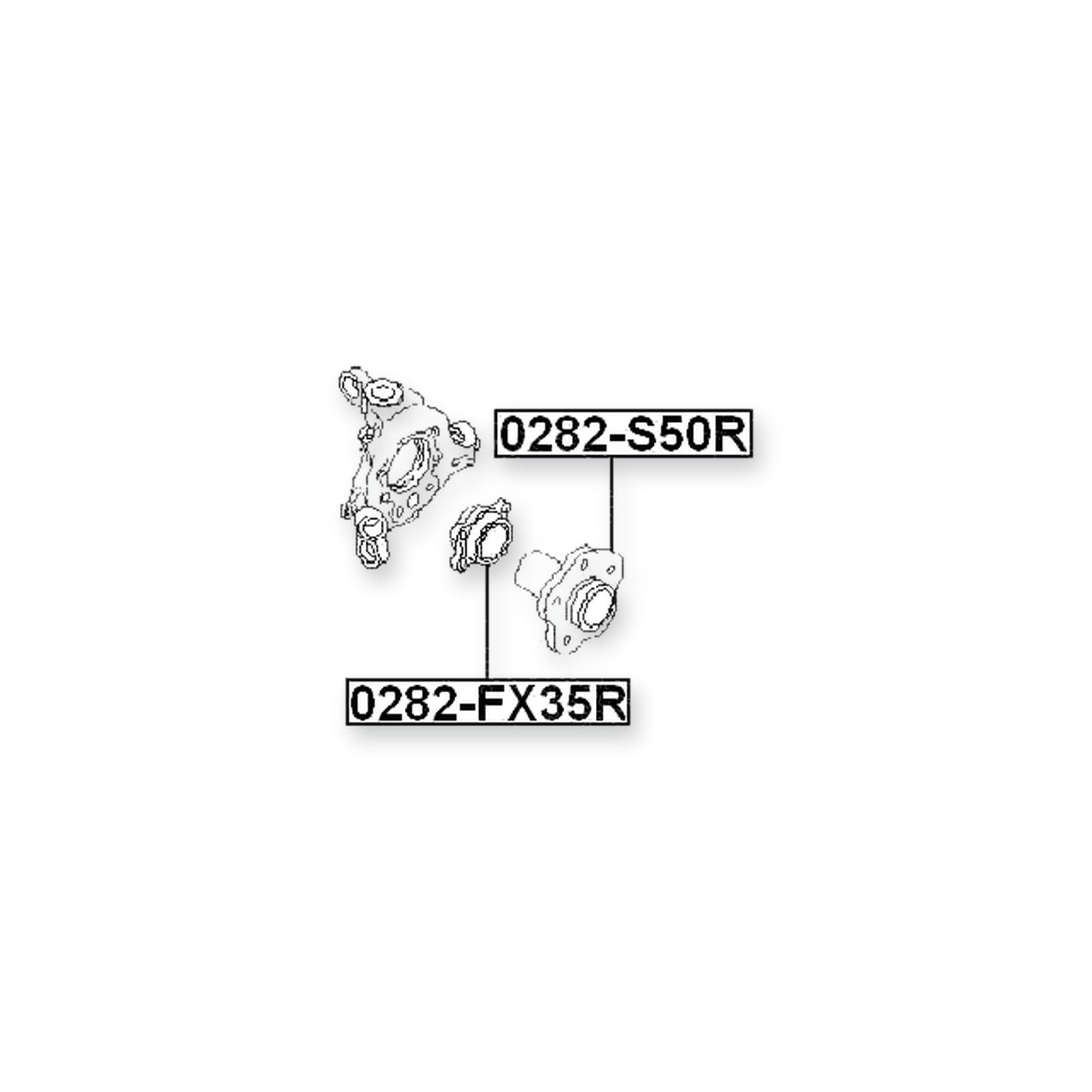 Nissan Elgrand E51 Rear Wheel Hub Kit