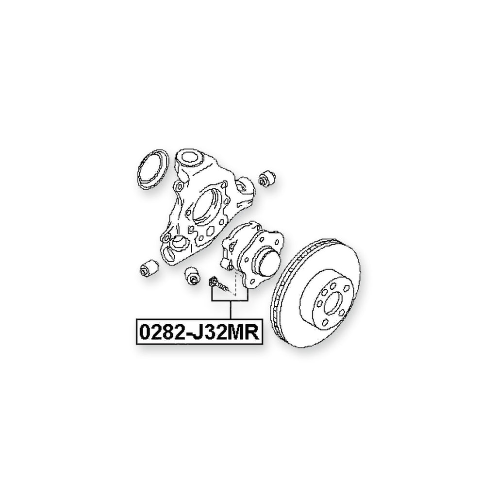 Nissan Altima Coupe CL32 Rear Wheel Hub