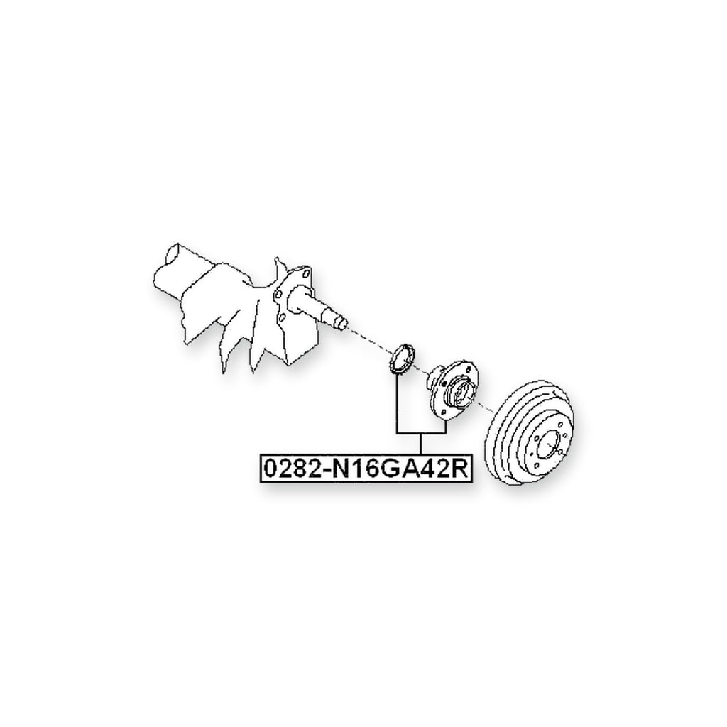 Nissan Bluebird Sylphy G10 Rear Wheel Hub