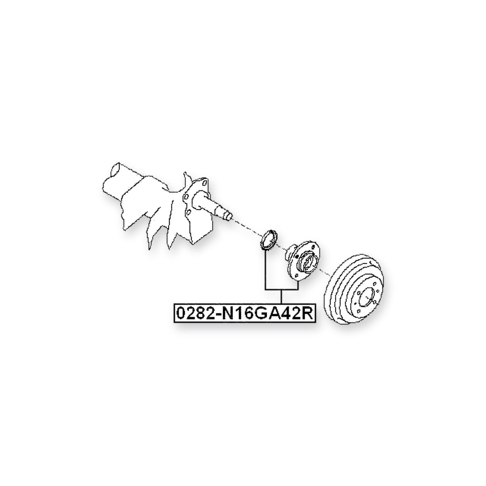 Nissan Bluebird Sylphy G10 Rear Wheel Hub
