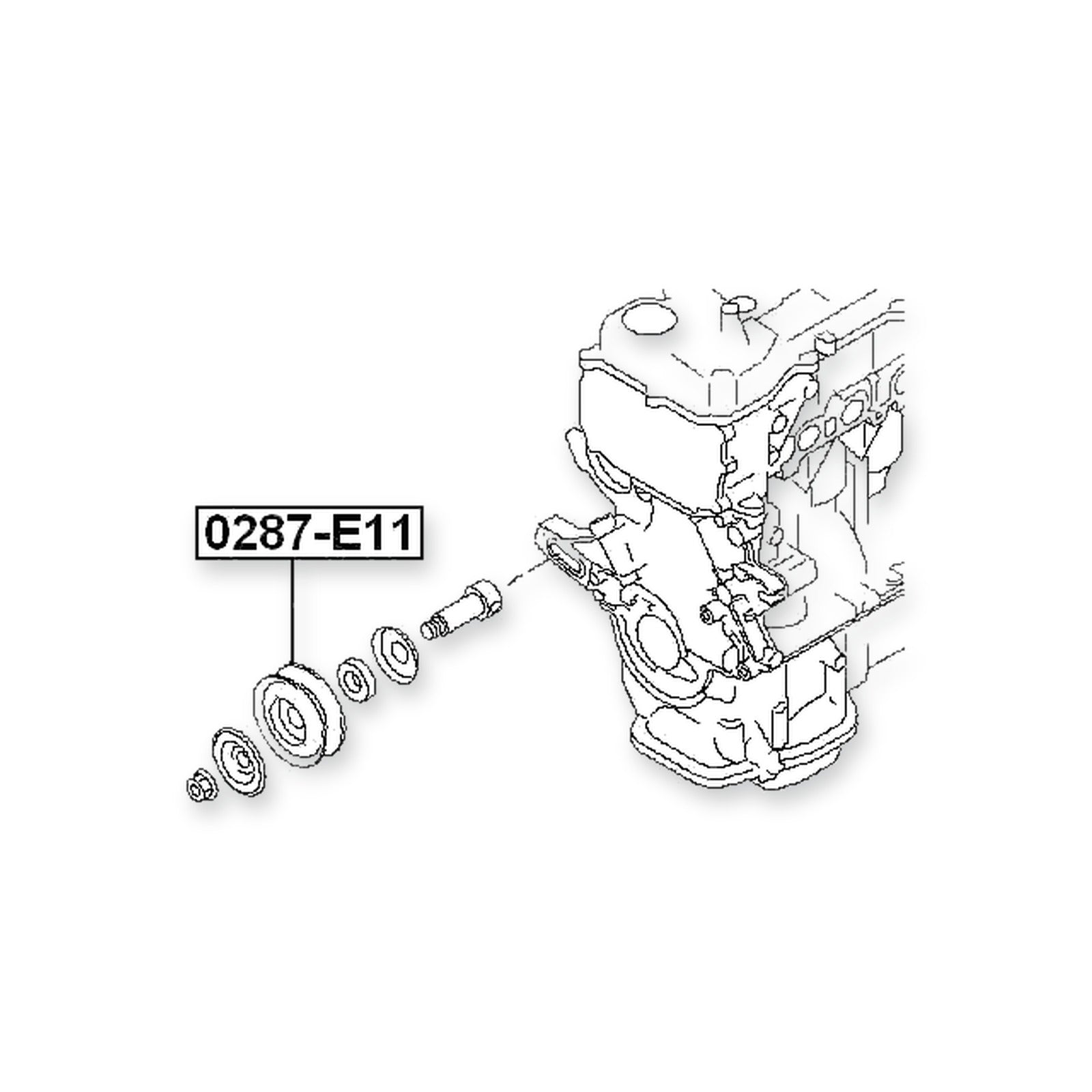 Nissan Ad/Ad Expert VY12 Tension Pulley