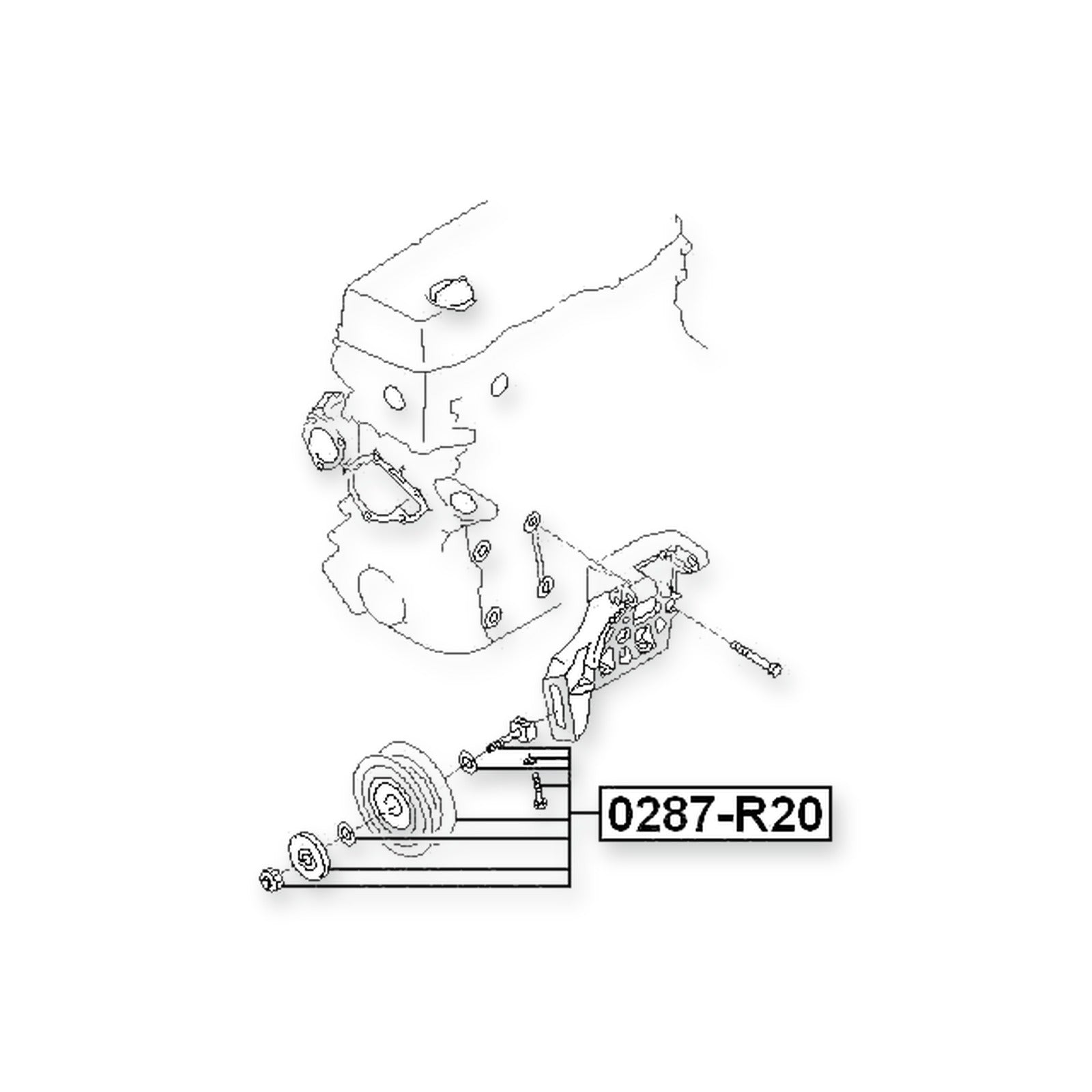 Nissan Datsun D22 Pulley Tensioner Kit