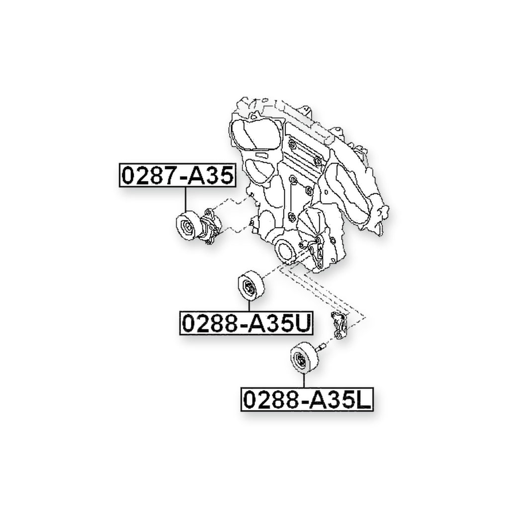 Nissan Altima Coupe CL32 Pulley Idler Kit