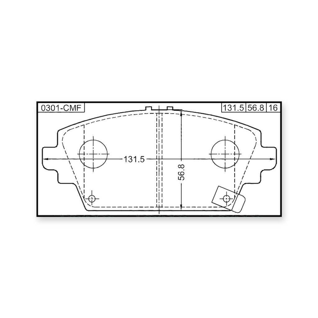 Honda Accord CG7 Front Pad Kit, Disc Brake