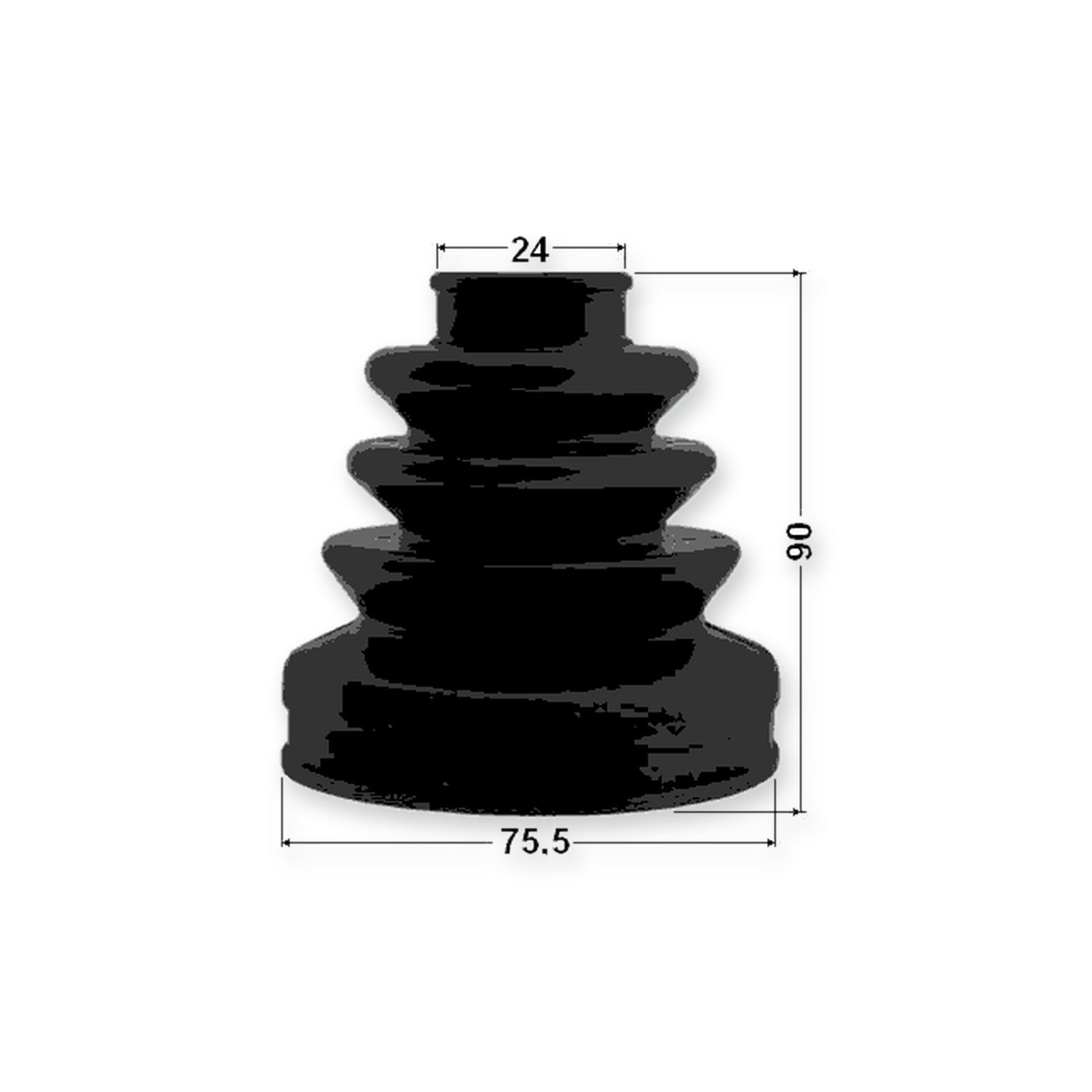 Mazda 323 Bj Inner Boot CV Joint Kit 75.5X90X24 & More