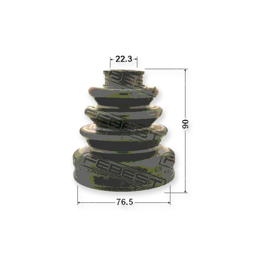 Toyota Bb Inner Boot CV Joint Kit 76.5X90X22.3 & More