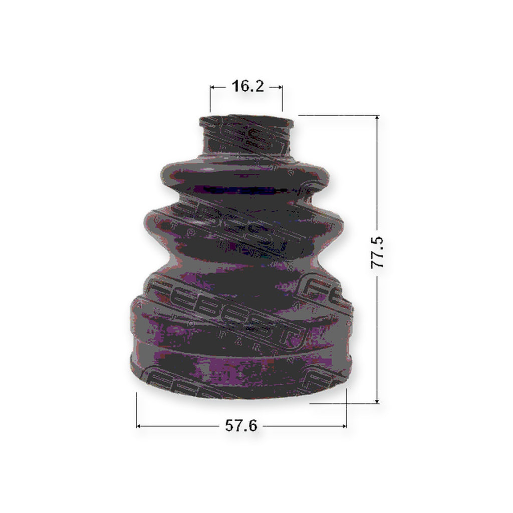 Honda Accord 4D Outer Boot CV Joint Kit 57.6X77.5X16.2