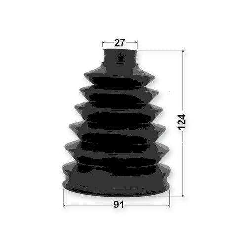 Acura Rdx TB1 Outer Boot CV Joint Kit Pvc 92X124X27