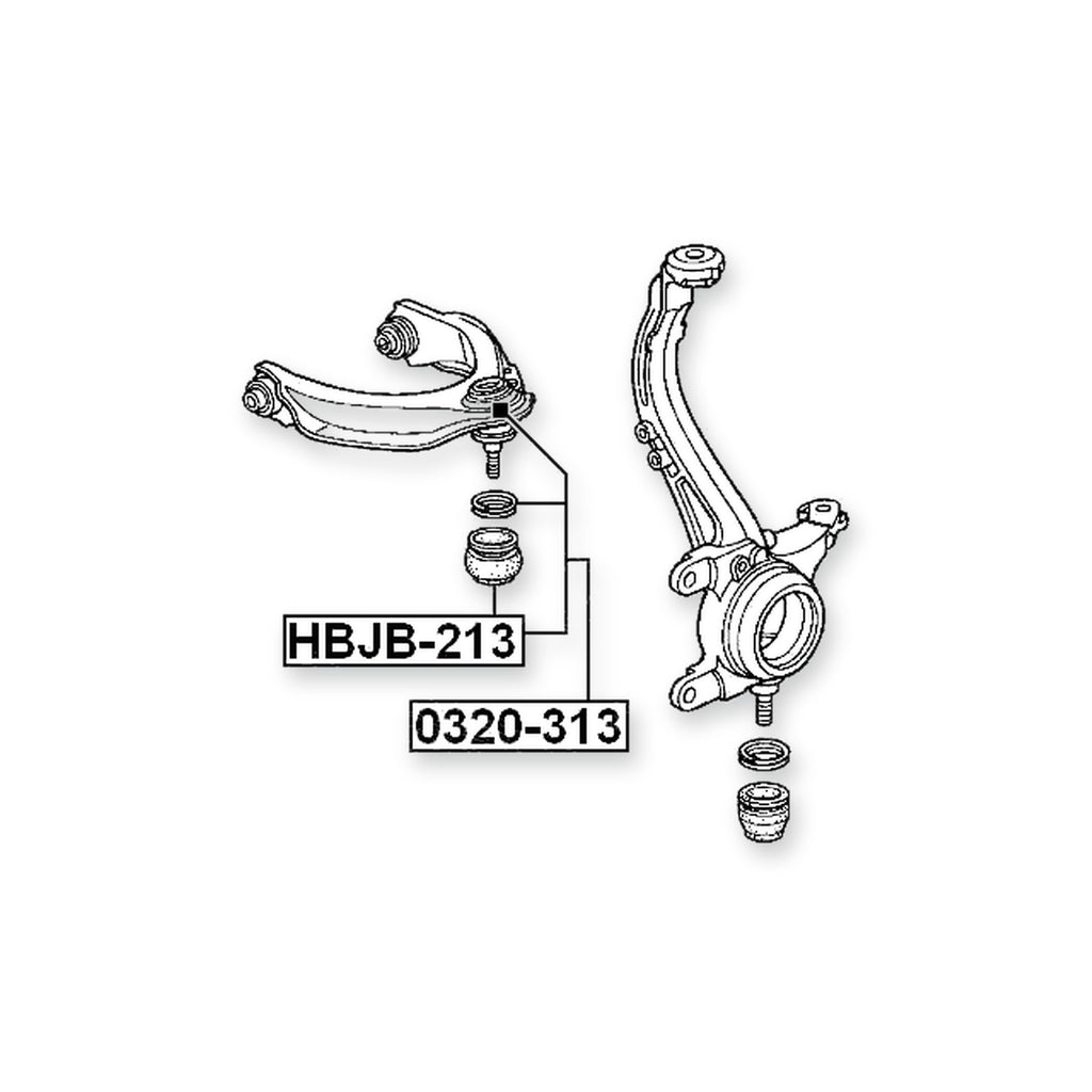 Honda Accord 4D Front Upper Ball Joint Arm