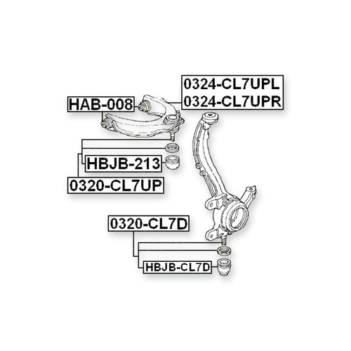 Acura Rl KA9 Front Lower Ball Joint Arm