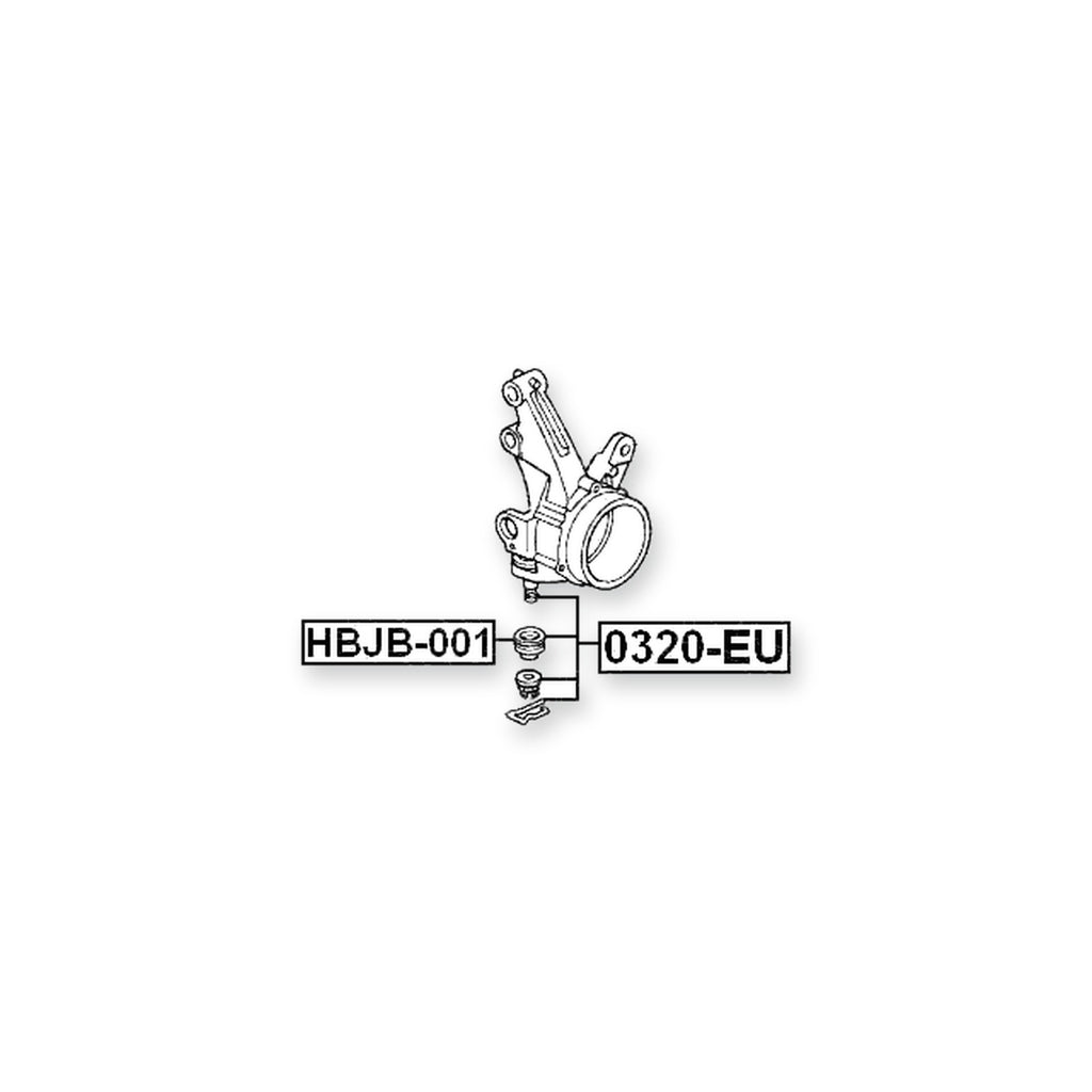 Honda Civic 5D Front Ball Joint Steering Knuckle