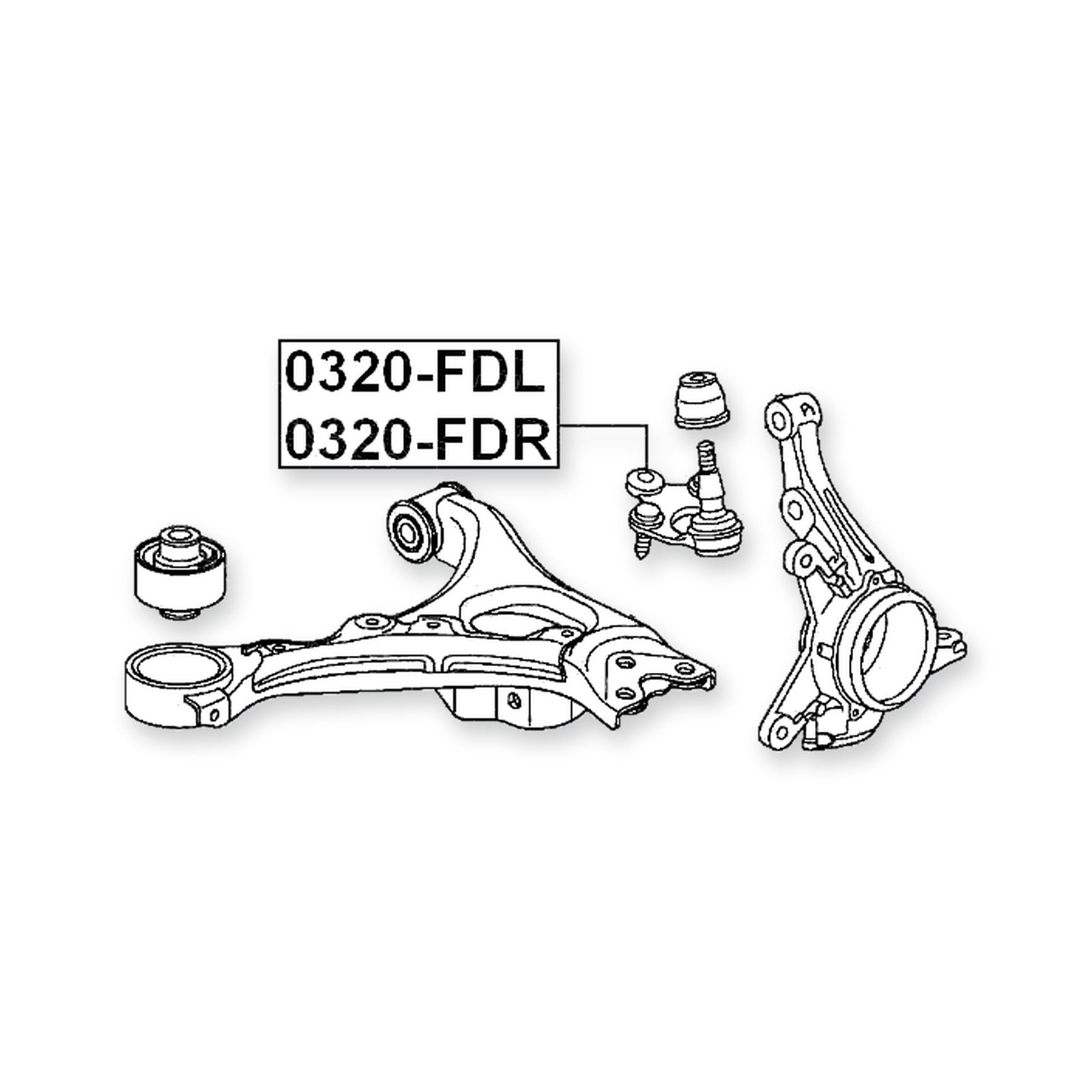 Honda Accord Aerodeck Front Right Ball Joint